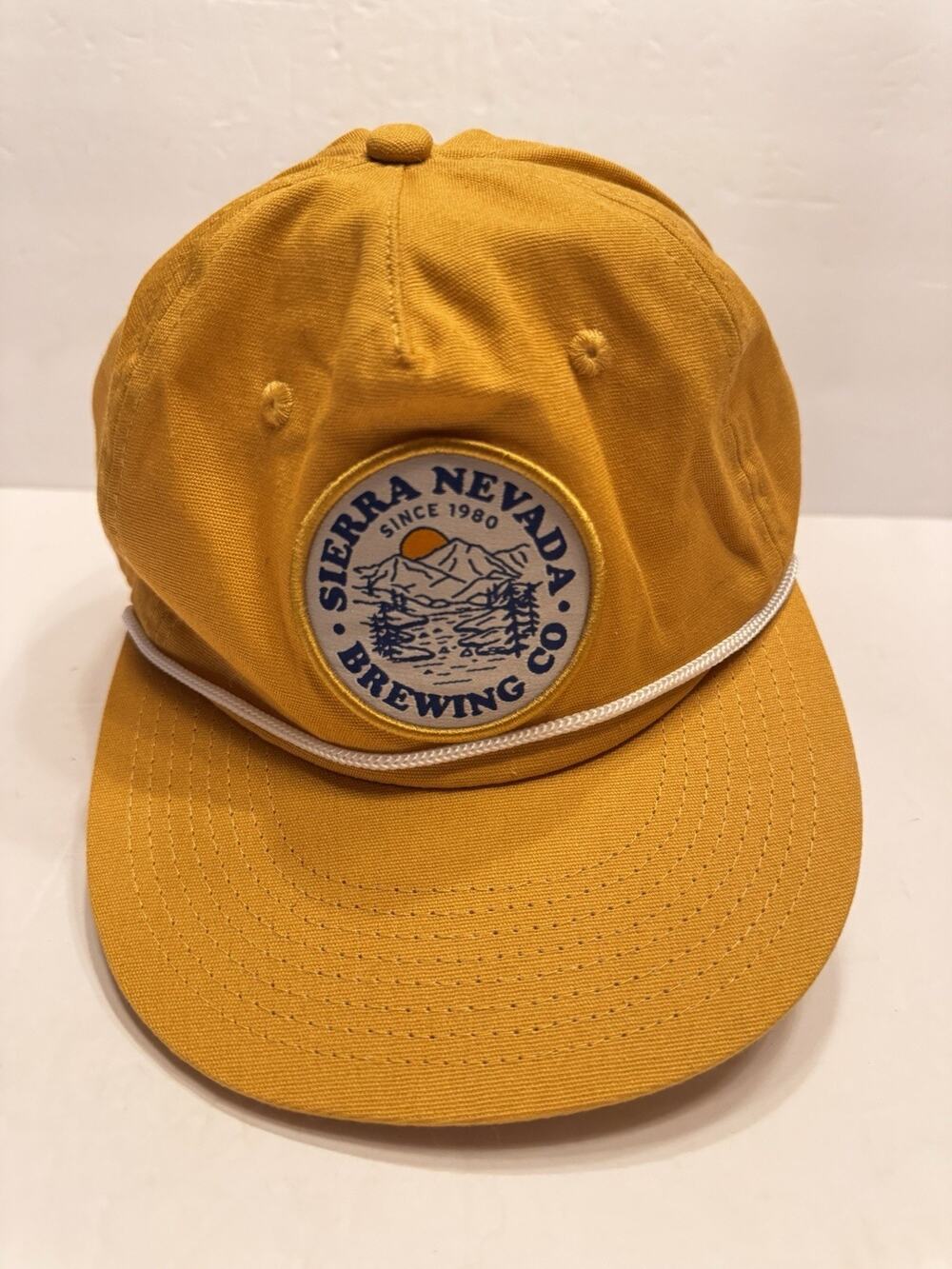 Sierra Nevada Brewing Baseball Hat Golf Patch Logo Tan Snapback
